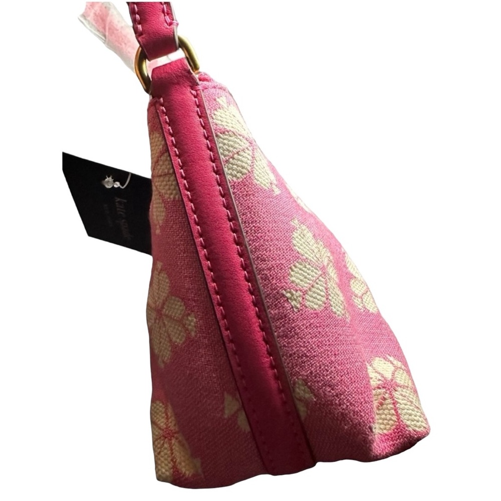 NWT Kate Spade Flower Two-tone Canvas East West Pochette - Picture 9 of 16